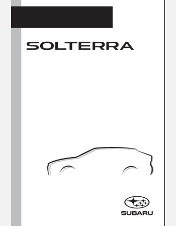 subaru solterra 2023-2024 navigation & multimedia manual (jdm)